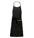 Zwarte keukenschort met naam.webp