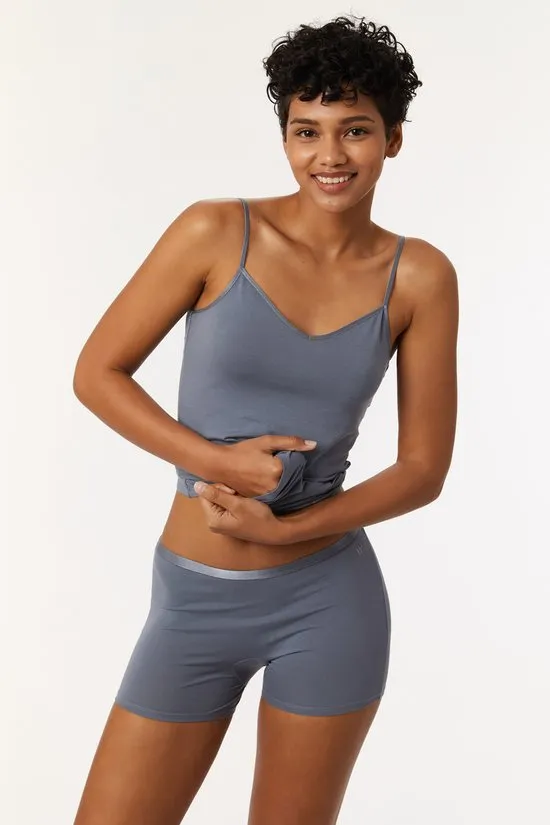 Woody damesonderhemdje met spaghettibandjes grijsblauw.webp