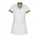 Zorgjas De berkel Jill met kleuraccenten personaliseerbaar borduurwerk groen.webp