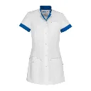 Zorgjas De berkel Jill met kleuraccenten personaliseerbaar borduurwerk koningsblauw.webp