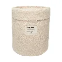 Linnen mand bear - Sherpa - Teddy stof wit.webp