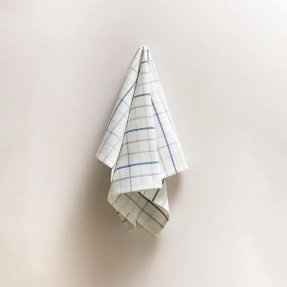 Keukenhanddoek middelgrote ruit blauw.webp