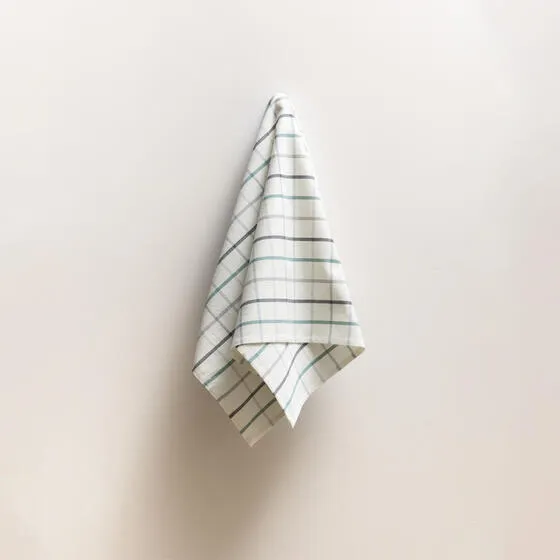 Keukenhanddoek middelgrote ruit grijs.webp