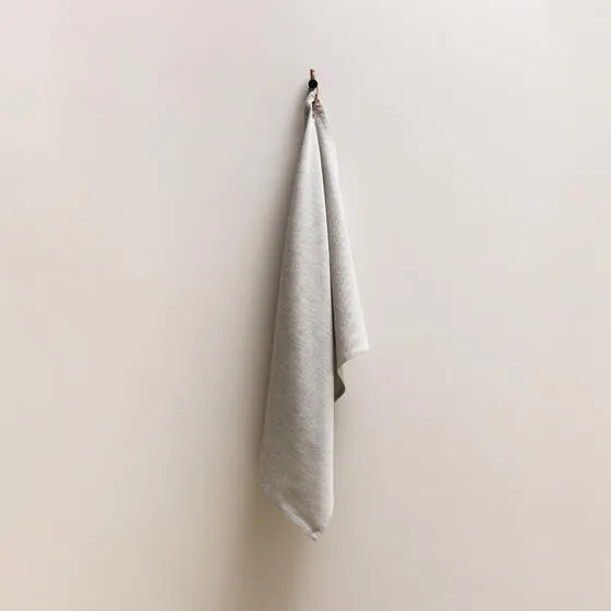 keukenhanddoek met lederen lusje Lichtgrijs.webp