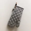 Overnwant met lederen lus authentieke stijl middengrijs.webp