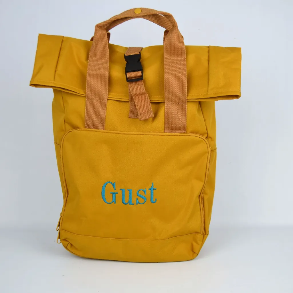 Gele rugzak met naam.webp