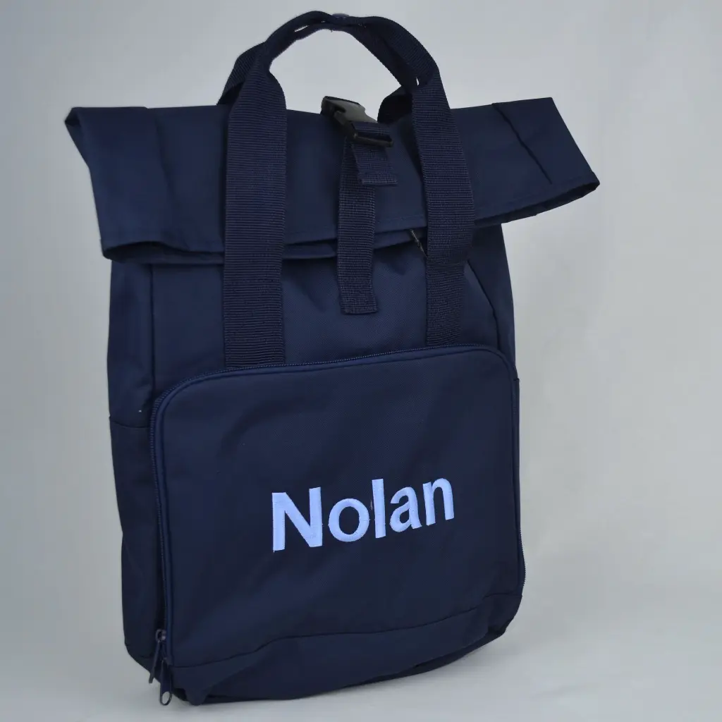 Blauwe rugzak met naam.webp