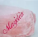 Plaid met naam roze.webp