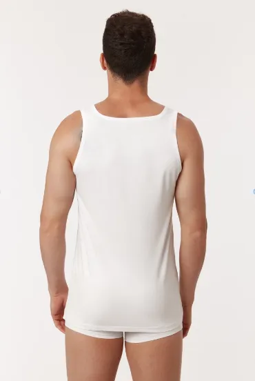 Onderhemdje heren singlet_tanktop_marcelleke woody VEM- wit achterkant.webp