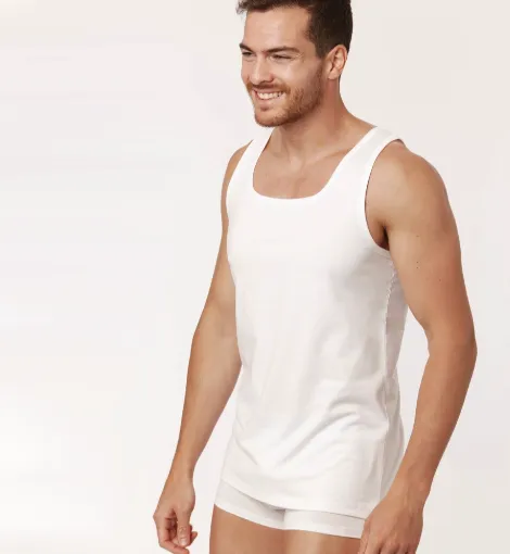 Onderhemdje zonder mouwen/singlet Woody Heren
