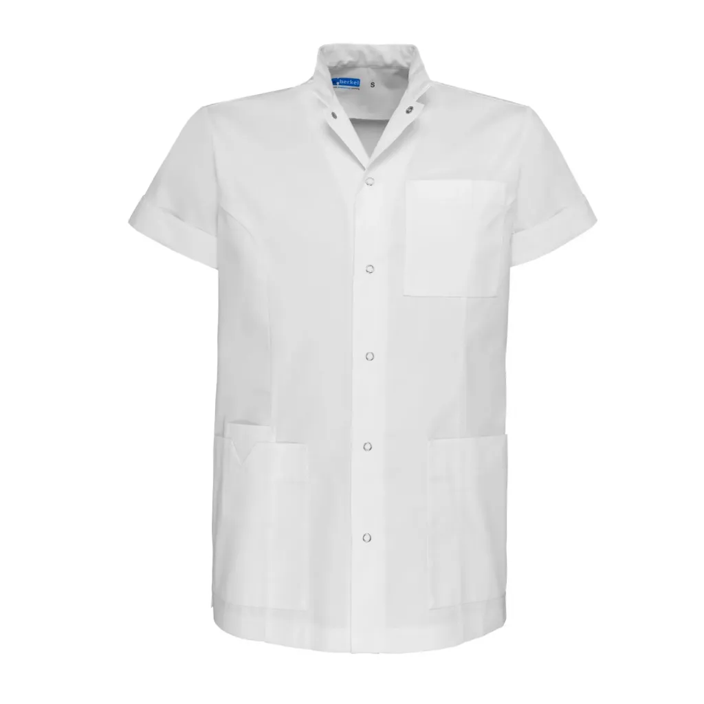 [De Berkel E-mail - Jaimy wit/wit Maat S -B1612-326-001] Zorgjas Jaimy: Personaliseerbaar (S, Wit)