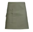 Korte schort met handdoekenring