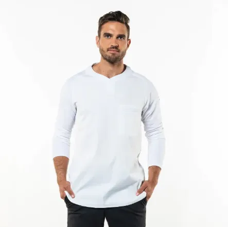 Keukenshirt Valente Heren - Chaud Devant (Wit, XS)