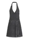 Keukenschort dames v-hals denim