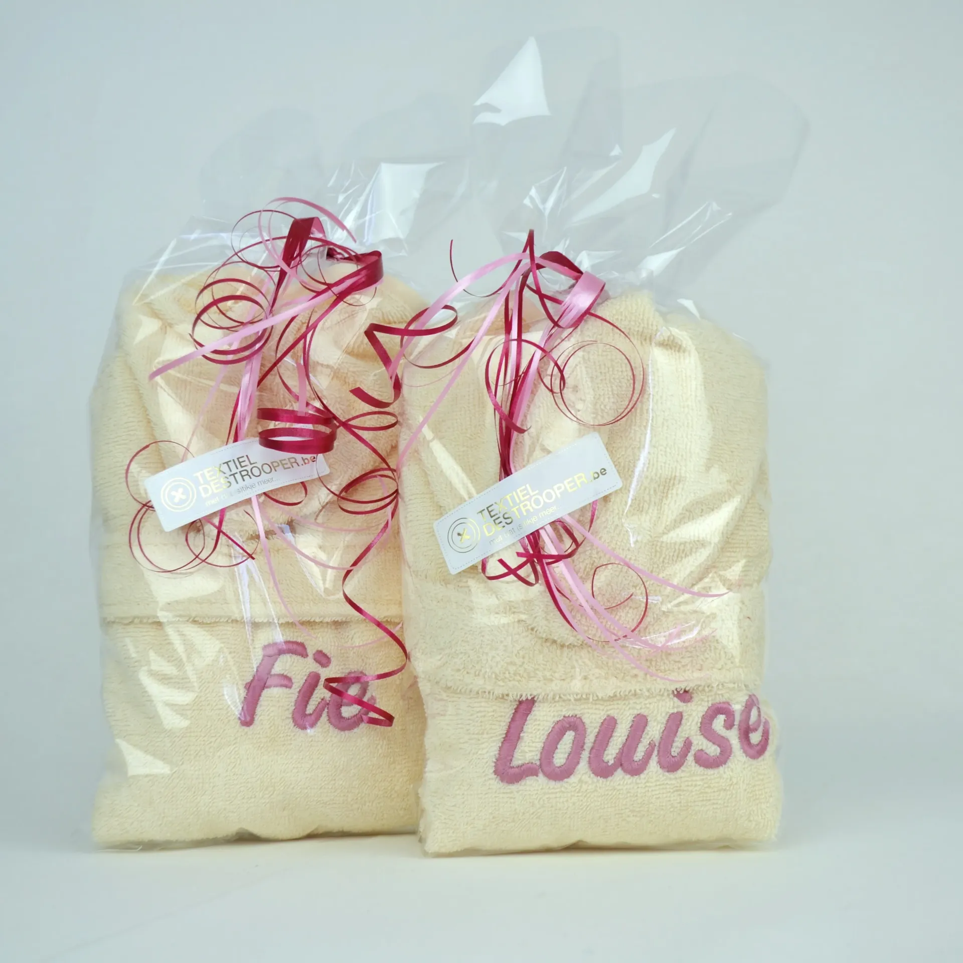 [Funnies online - uni line badjas 1j ecru] Badjas 1 jaar (Ecru)