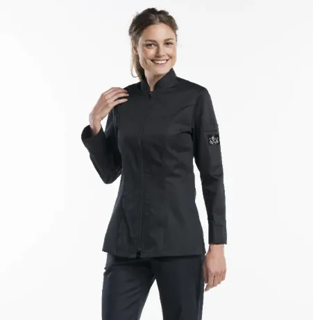 Keukenjas Monza Dames Zwart - Chaud Devant (XS)