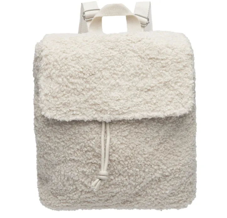 [Jollein Online - Rugzak NATURAL - 057-591-66067] Rugzakje Teddy Met Flap (Beige)